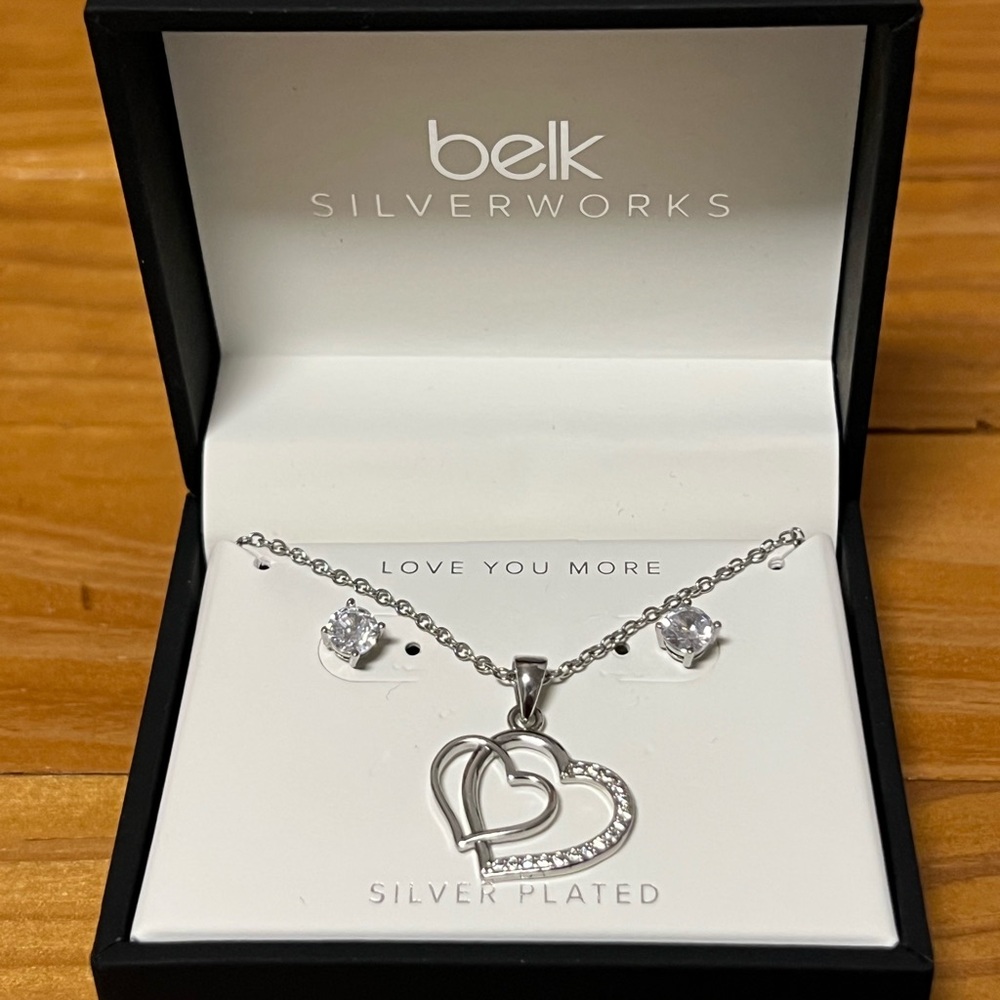 Belk Silver Necklace Sparkling Jewelry